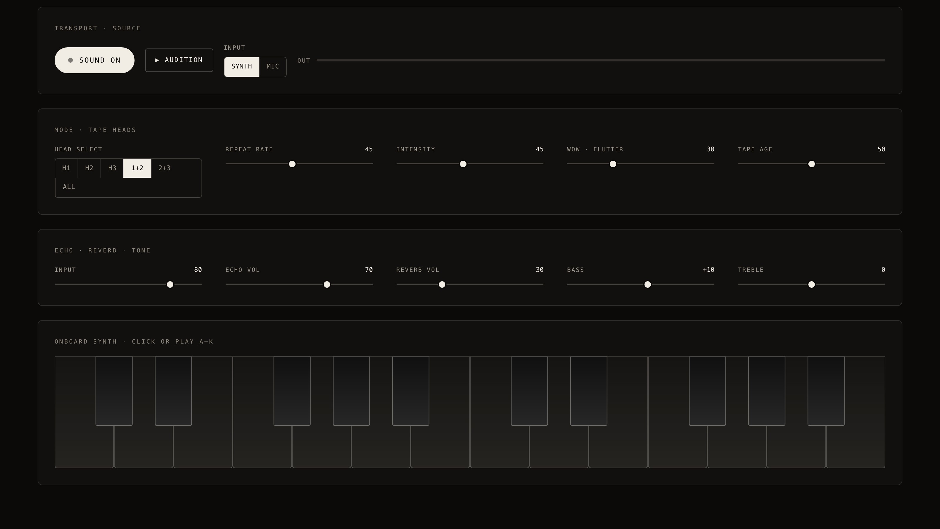 Instruments preview